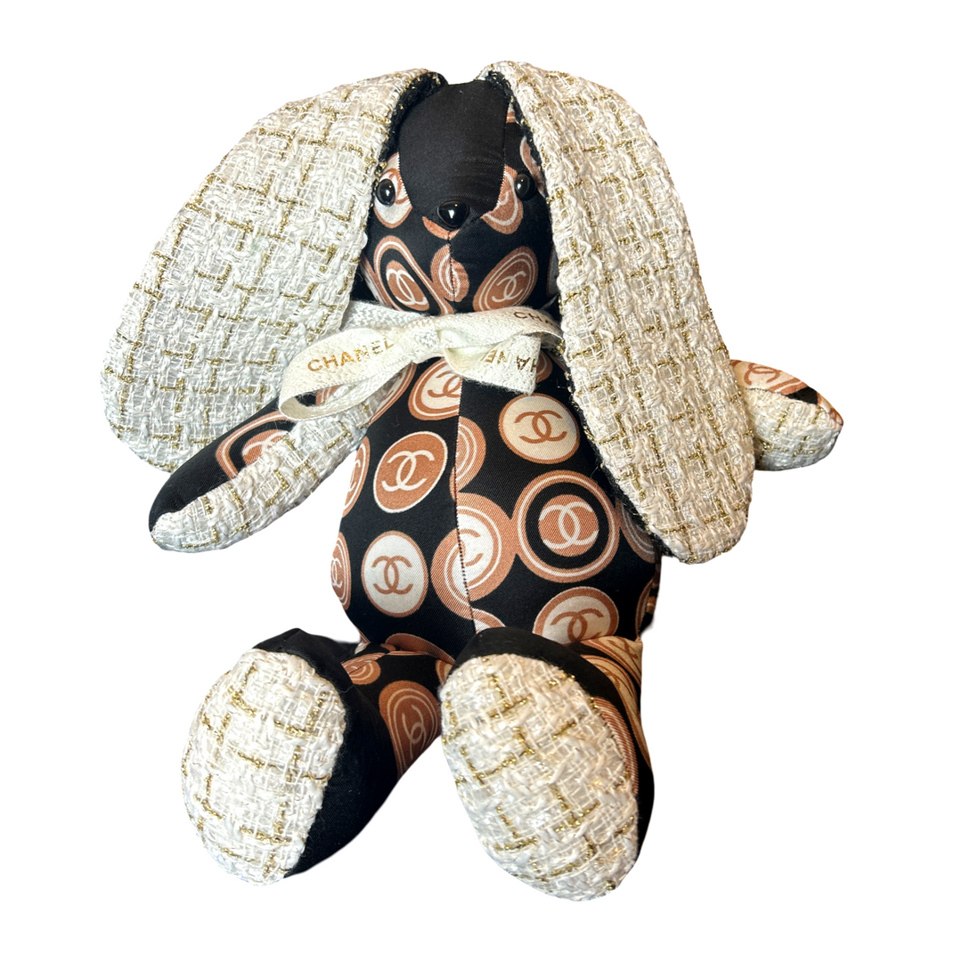 Chanel CC Monogram Scarf Patchwork Bunny at Vintage Luxe Up
