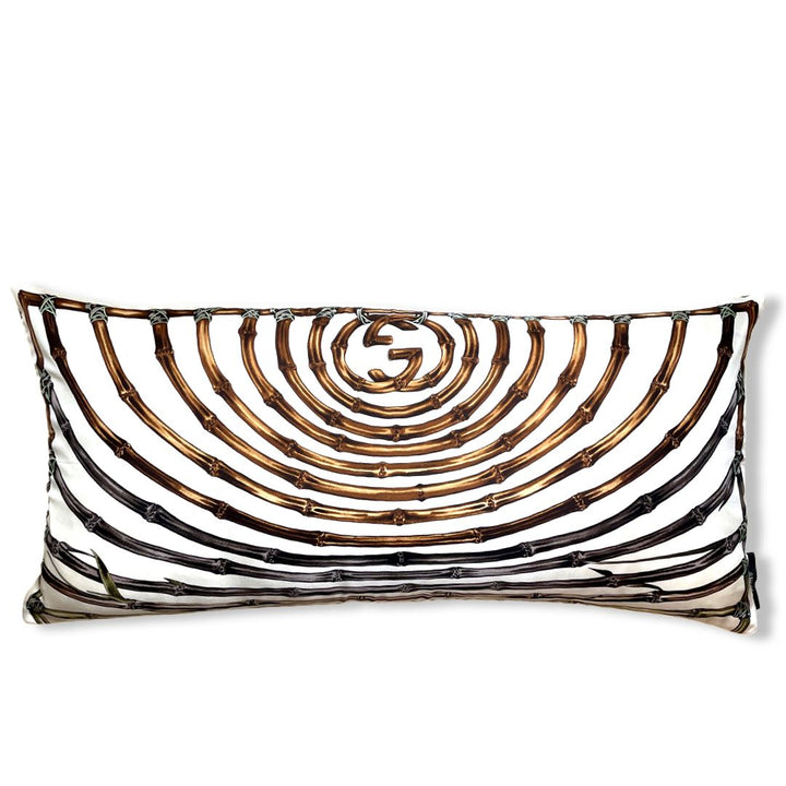 Amazone Vintage Silk Scarf Lumbar Pillows 35"