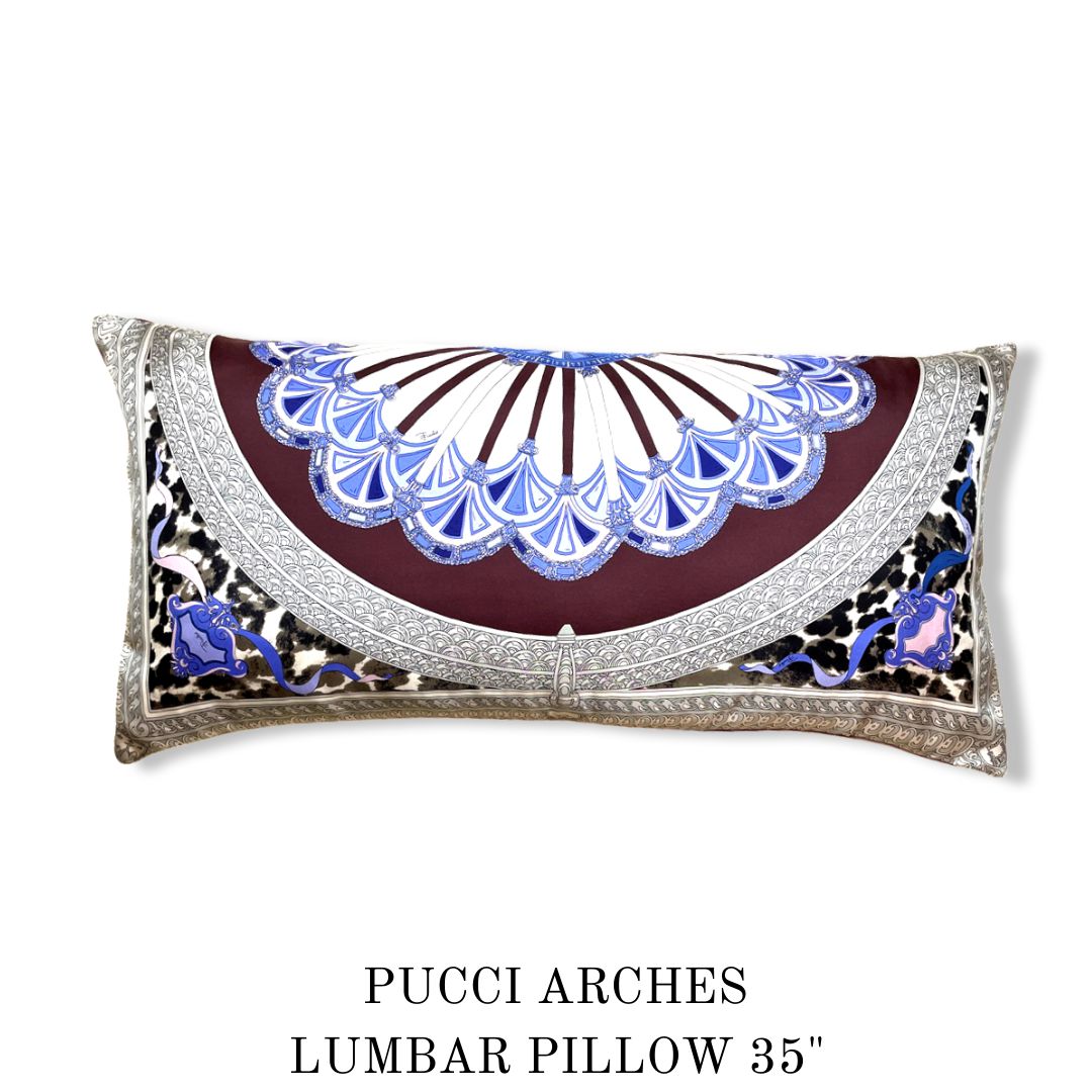 Arches Vintage Silk Scarf Pillows