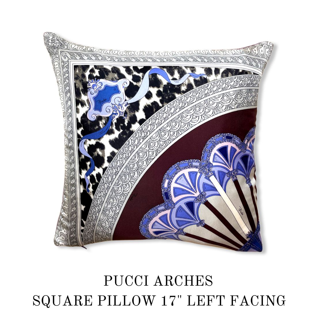 Arches Vintage Silk Scarf Pillows