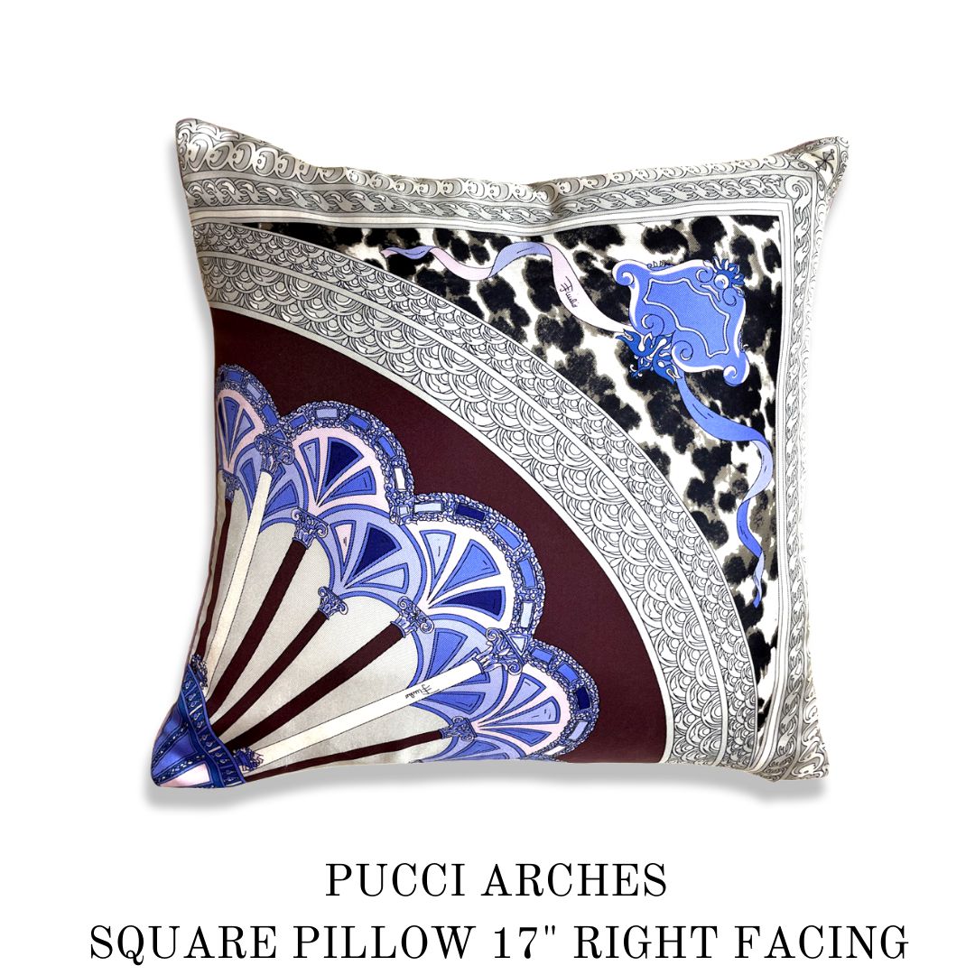Arches Vintage Silk Scarf Pillows