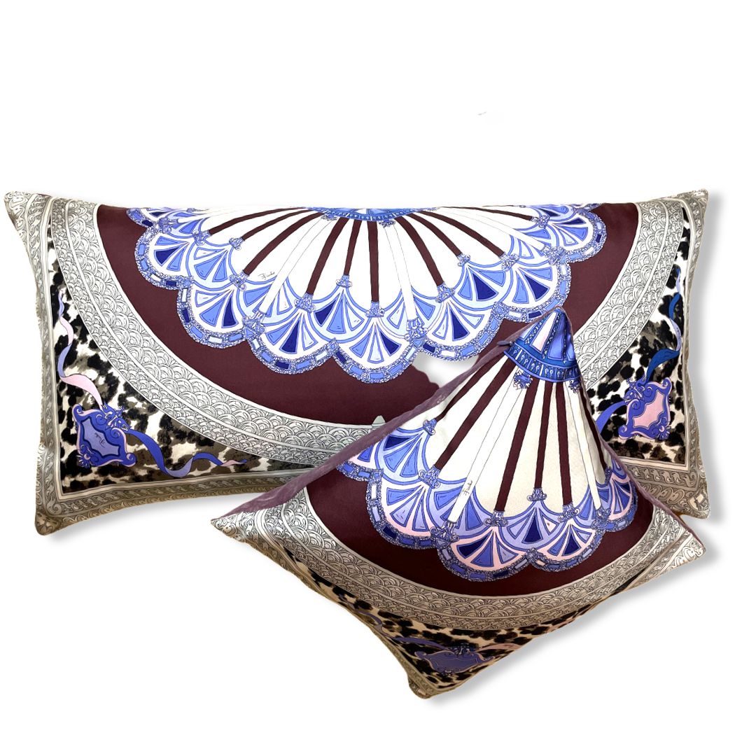 Vintage Pucci Pillow Arches Vintage Silk Scarf Pillows at Vintage Luxe Up