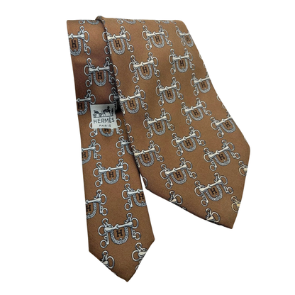 Hermes H logo Necktie
