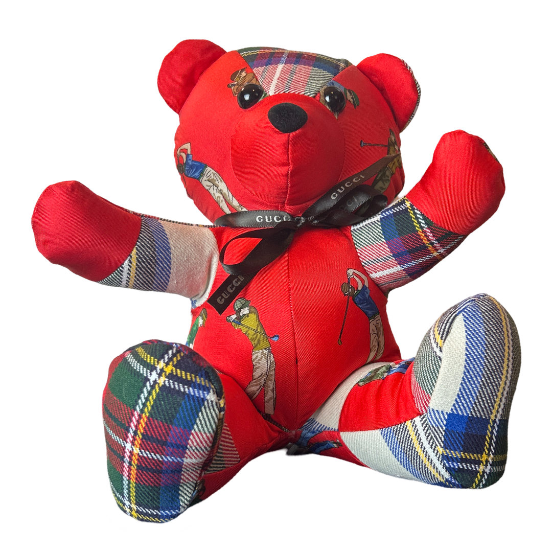 Gucci Scarf Teddy Bear at Vintage Luxe Up