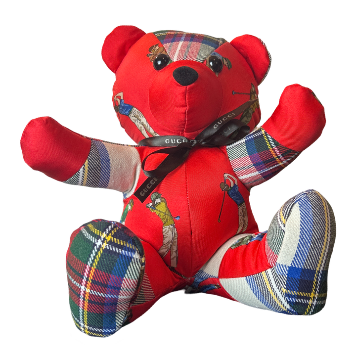 Gucci Scarf Teddy Bear at Vintage Luxe Up