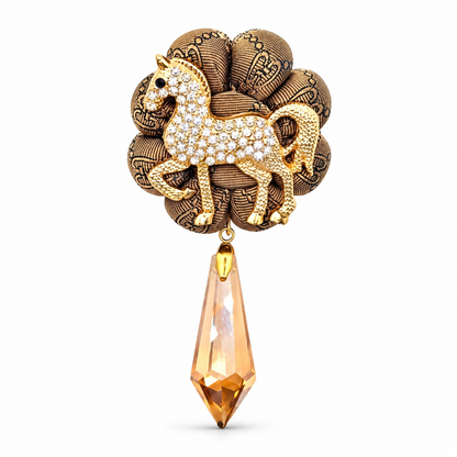 Gucci Stallion Brooch | Gucci Jewelry
