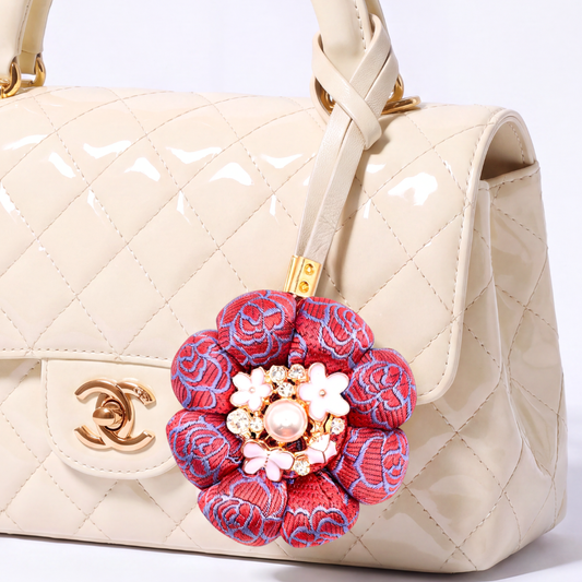 Chanel CC Camellia Bag Charm | Chanel Handbags