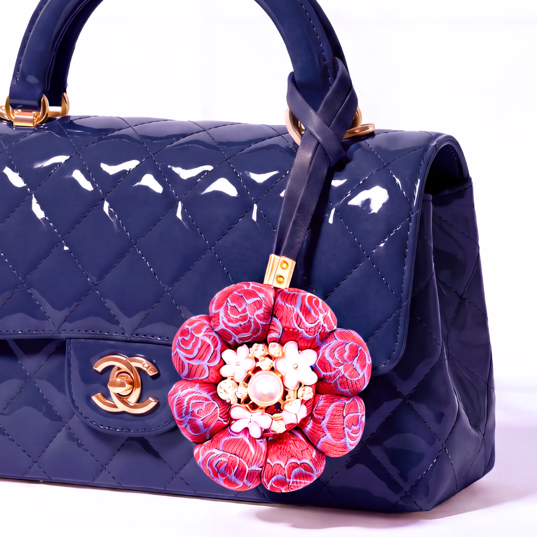 Chanel CC Camellia Bag Charm | Chanel Fashion Accessories