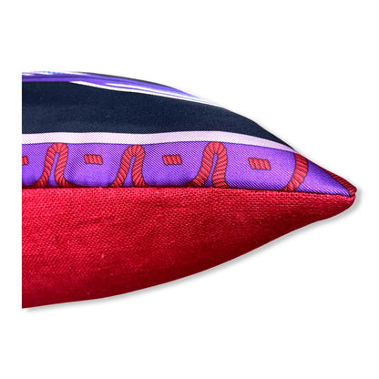Balade en Berline Silk Scarf Pillow 17"