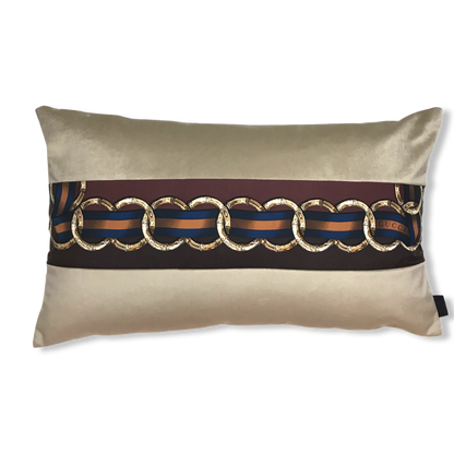 Bamboo Ribbon Vintage Silk Scarf Pillows