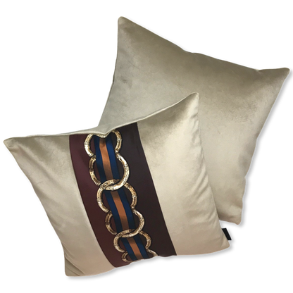 Bamboo Ribbon Vintage Silk Scarf Pillows