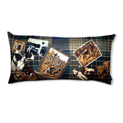 Best In (Dog) Show Vintage Silk Scarf Pillows