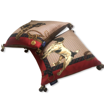 Best In Show Vintage Silk Scarf Pillows