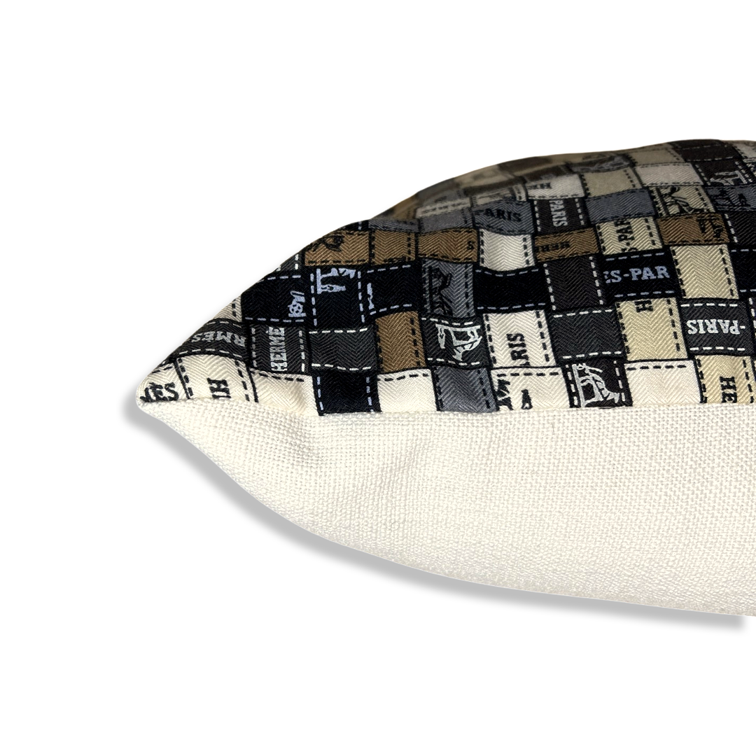 Bolduc Au Carré Vintage Cashmere & Silk Scarf Pillows