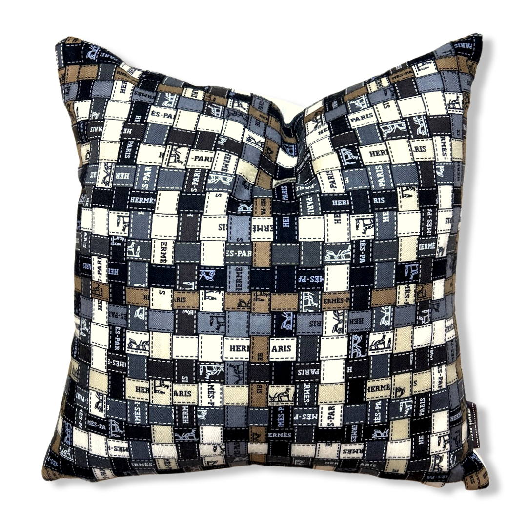Bolduc Au Carré Vintage Cashmere & Silk Scarf Pillows