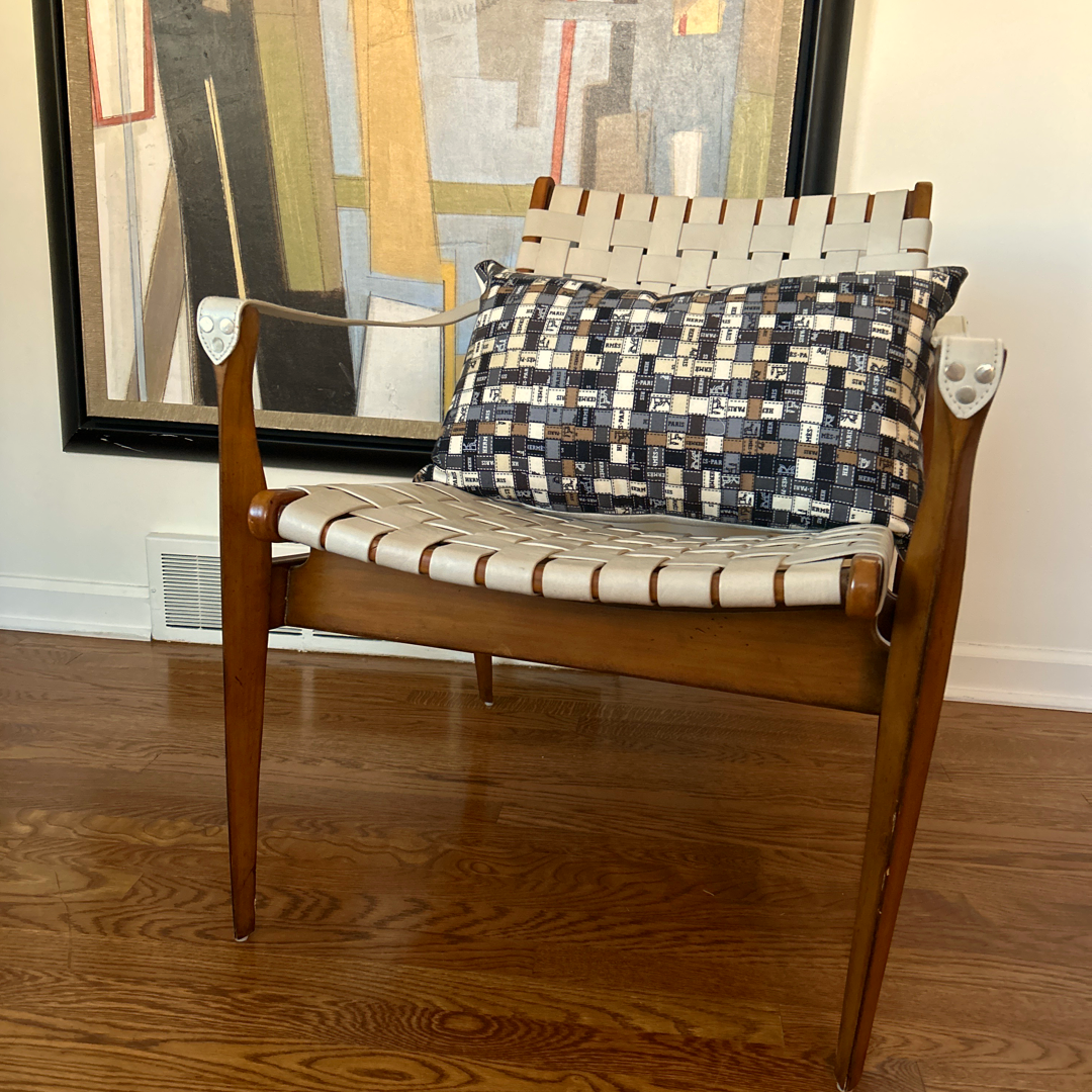 Bolduc Au Carré Vintage Cashmere & Silk Scarf Pillows