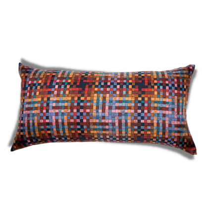 Bolduc au Carré Vintage Silk Scarf Lumbar Pillows 35"