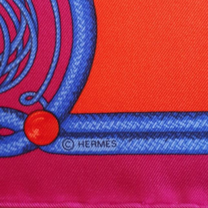 Brandebourgs Vermillion Vintage Silk Scarf Pillow 17"
