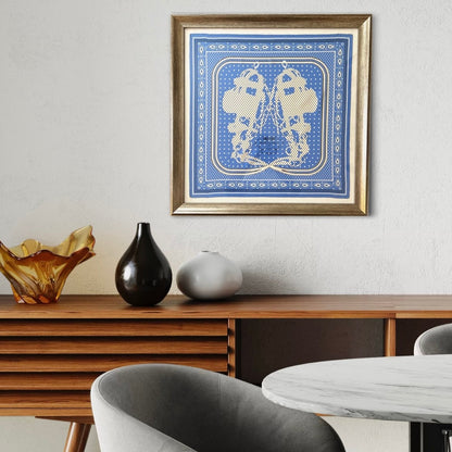 Framed Hermes Scarf Brides de Gala Bandana