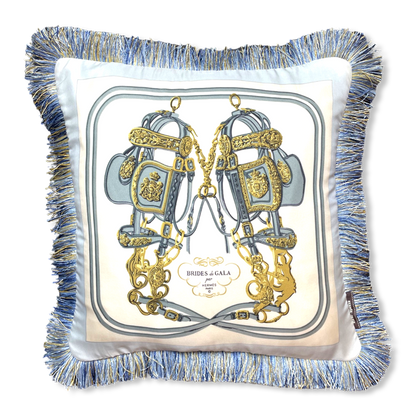 HERMES Brides de Gala Scarf Pillow at Vintage Luxe Up