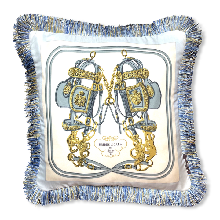 HERMES Brides de Gala Scarf Pillow at Vintage Luxe Up