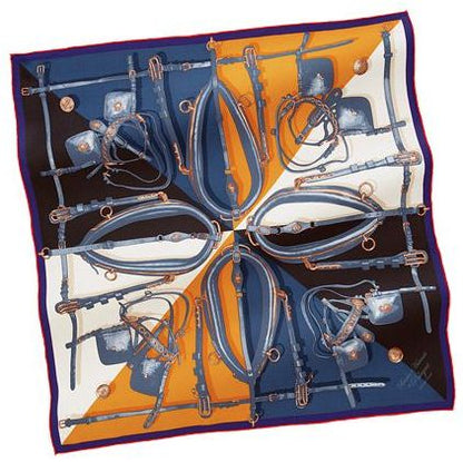 Brides et Harnais de Pologne Vintage Silk Scarf Pillow 28"
