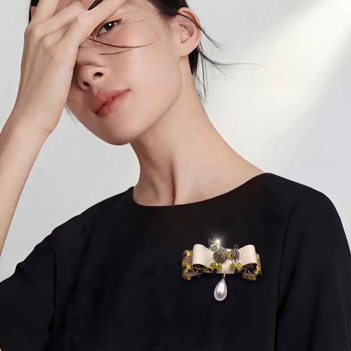 Hermes Necktie Brooch by Flock by Wild for Vintage Luxe Up