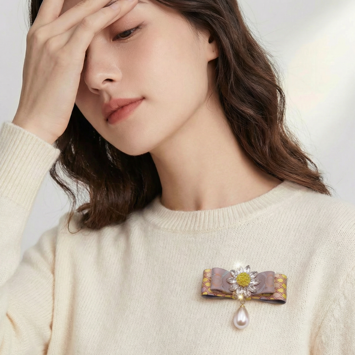 Hermes Necktie Brooch by Flock by Wild for Vintage Luxe Up