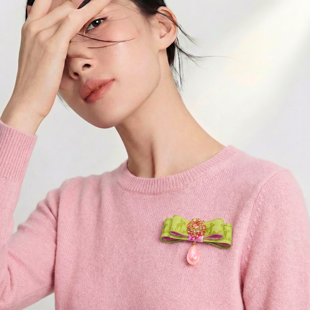 Hermes Necktie Brooch by Flock by Wild for Vintage Luxe Up