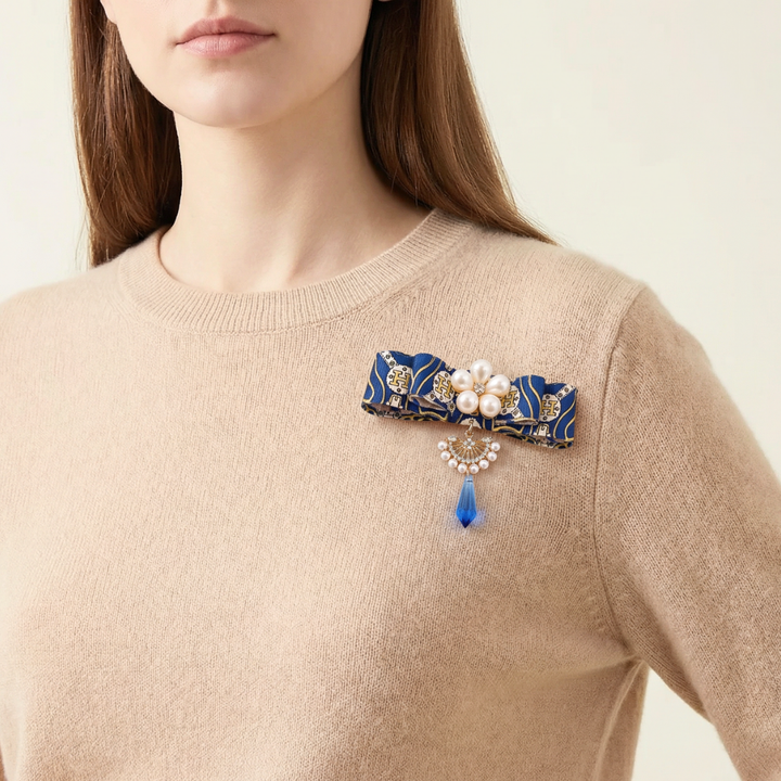 Hermes Necktie Brooch by Flock by Wild for Vintage Luxe Up