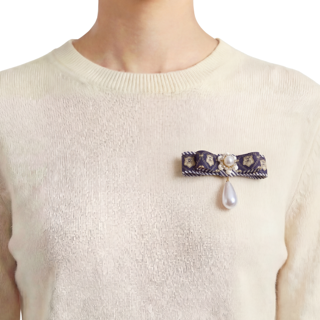 Chanel Necktie Brooch by Flock by Wild for Vintage Luxe Up