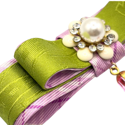 Gucci Silk Necktie Bar Brooch Luxury Accessory