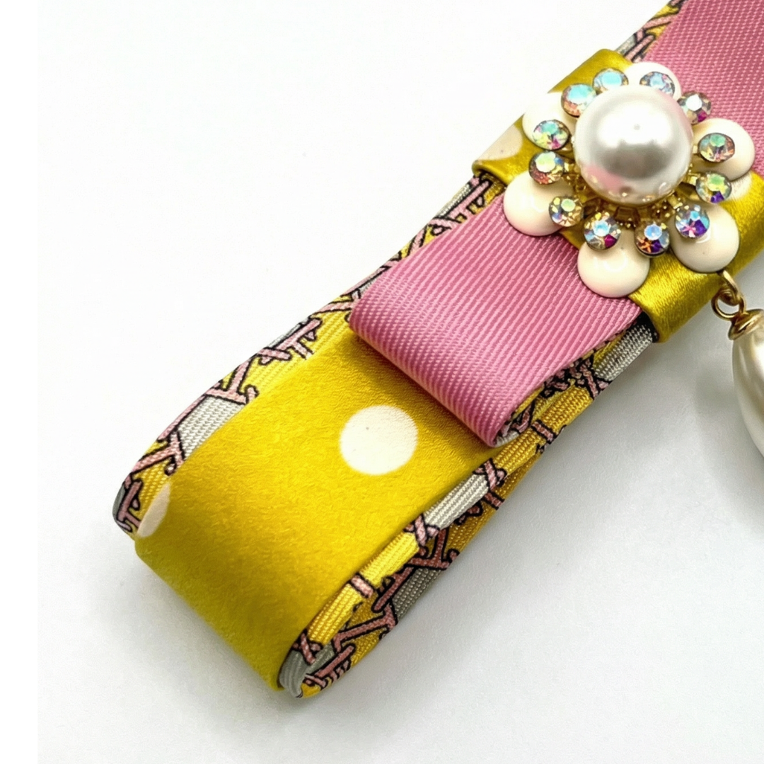 Hermes Silk Necktie Bar Brooch | Hermes Jewelry