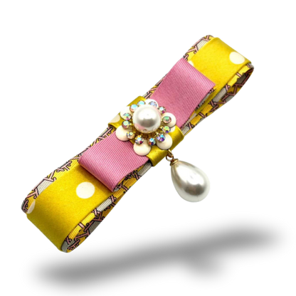 Hermes Silk Necktie Bar Brooch | Hermes Jewelry