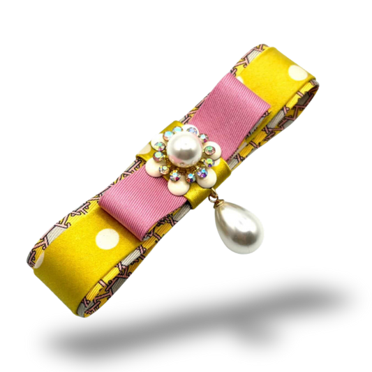 Hermes Silk Necktie Bar Brooch | Hermes Jewelry