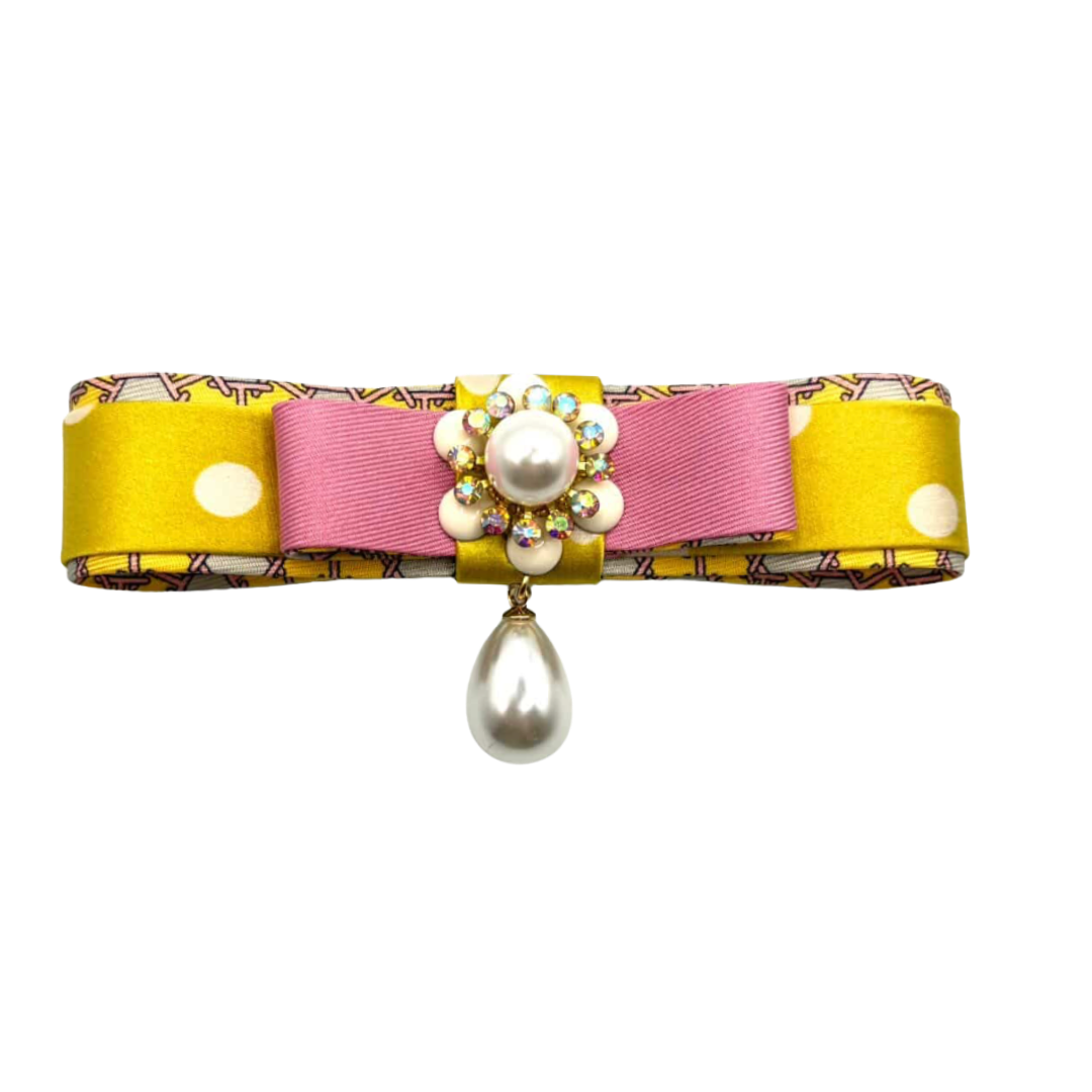 Hermes Silk Necktie Bar Brooch | Hermes Jewelry