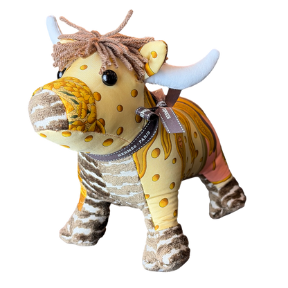 Hermes Carpe Diem Scarf | Bull Stuffed Animal