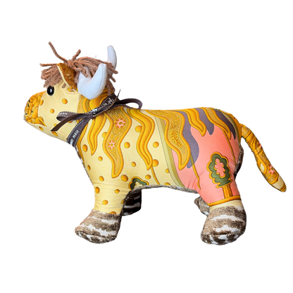 Hermes Carpe Diem Scarf | Bull Stuffed Animal