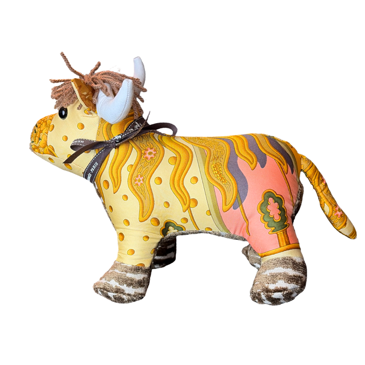 Hermes Carpe Diem Scarf | Bull Stuffed Animal