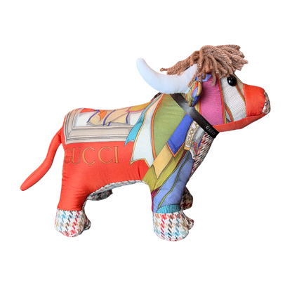 Gucci Horse Ribbons Scarf | Bull Stuffed Animal
