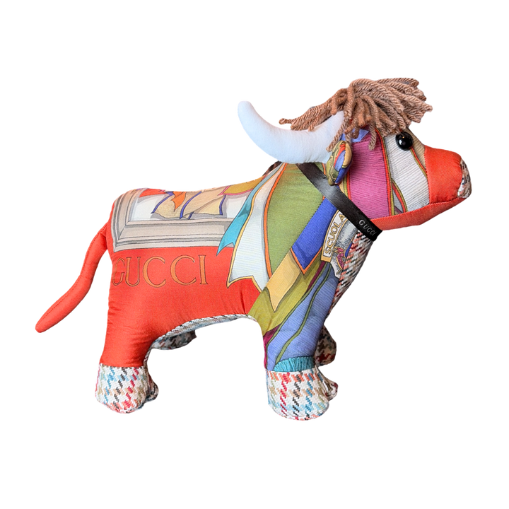 Gucci Horse Ribbons Scarf | Bull Stuffed Animal