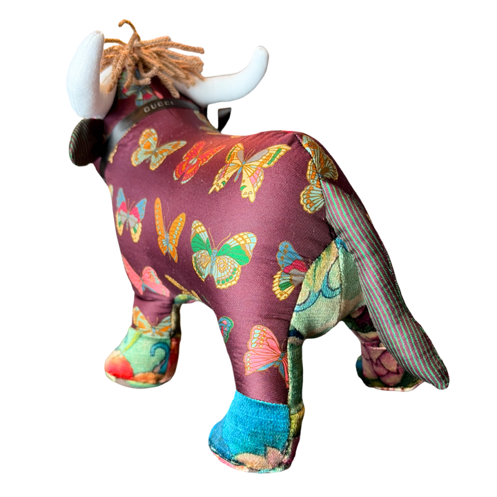 Farfalle Vintage Silk Scarf Prosperous Bull