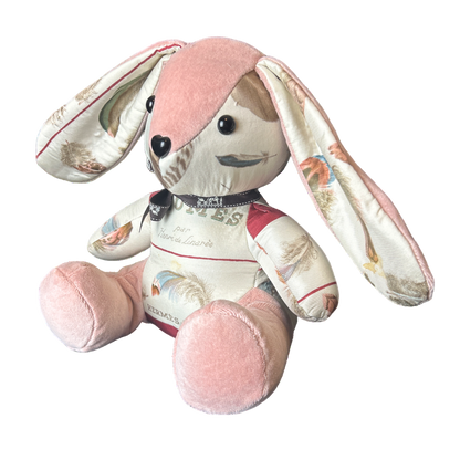 Hermes Plumes Scarf Teddy Bunny at Vintage Luxe Up