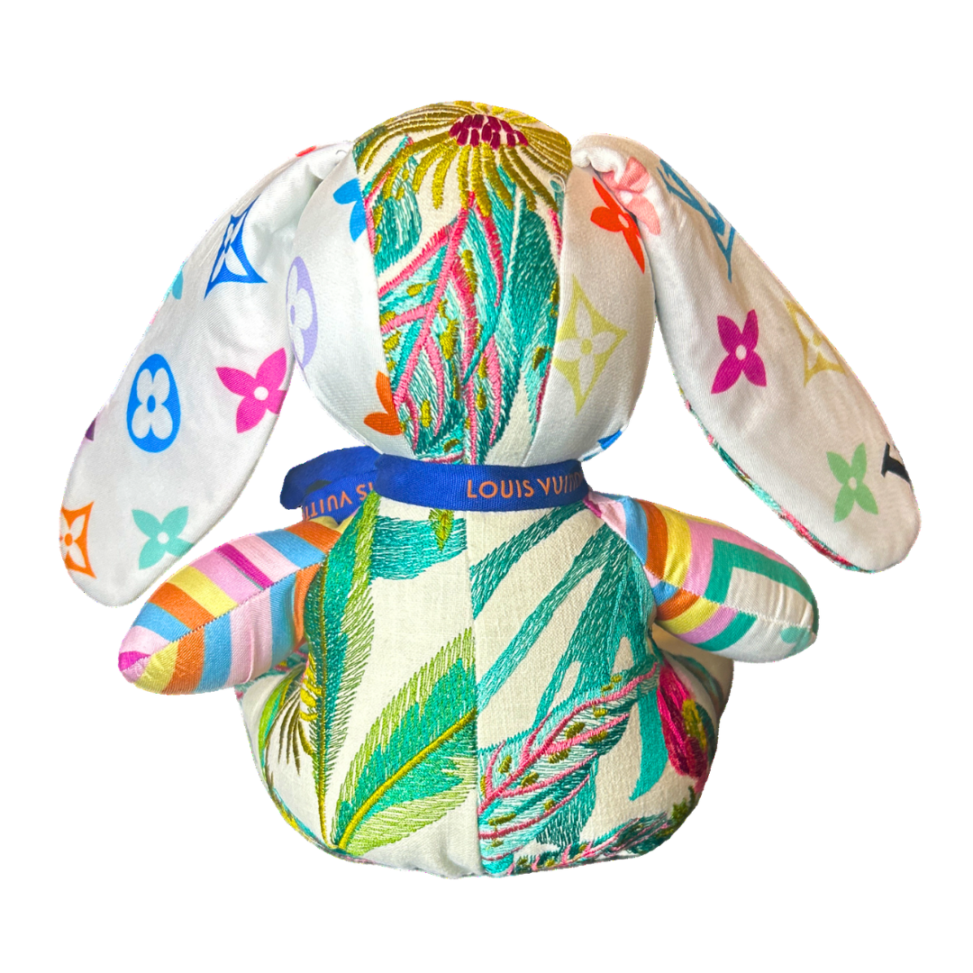 LV Monogram Vintage Silk Scarf Clever Bunny