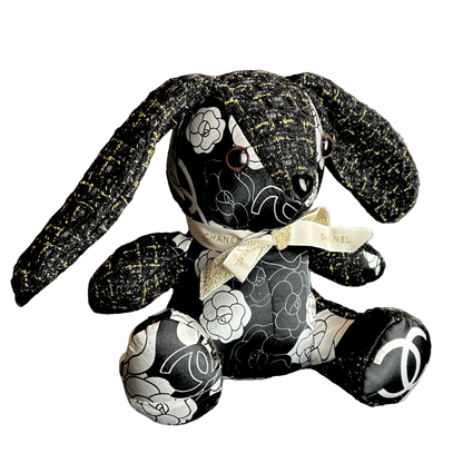 Chanel CC Logo Scarf Patchwork Bunny at Vintage Luxe Up