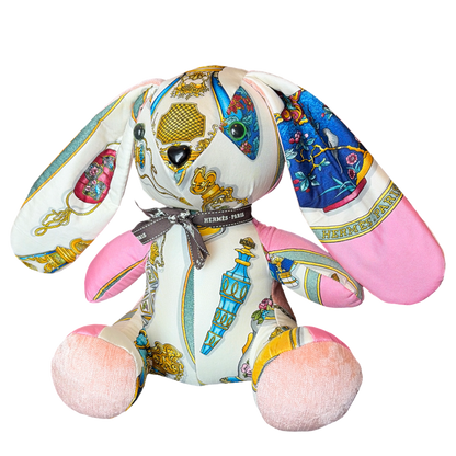 Hermes Qu'Importe le Flacon Scarf Bunny at Vintage Luxe Up