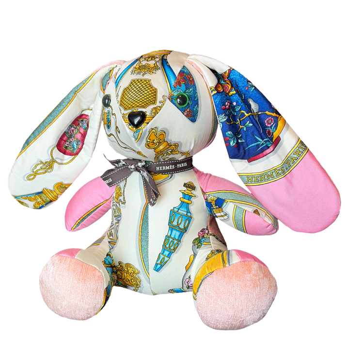 Hermes Qu'Importe le Flacon Scarf Bunny at Vintage Luxe Up