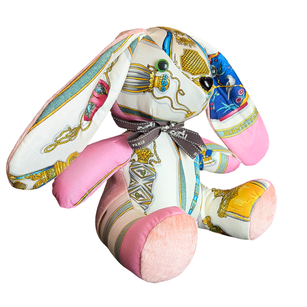 Hermes Qu'Importe le Flacon Scarf Bunny at Vintage Luxe Up