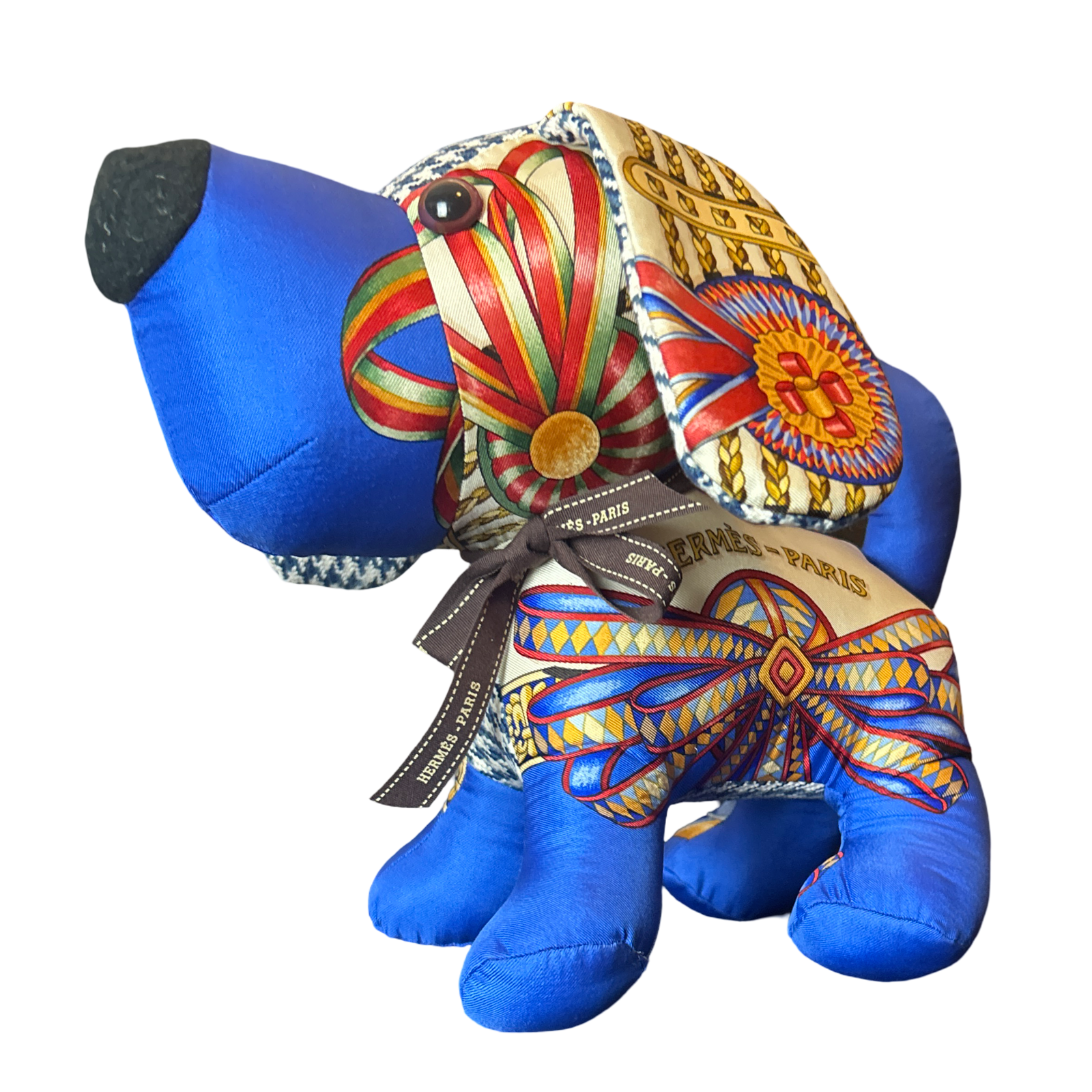 Hermes Rubans du Cheval Scarf Patchwork Puppy at Vintage Luxe Up