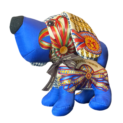 Hermes Rubans du Cheval Scarf Patchwork Puppy at Vintage Luxe Up